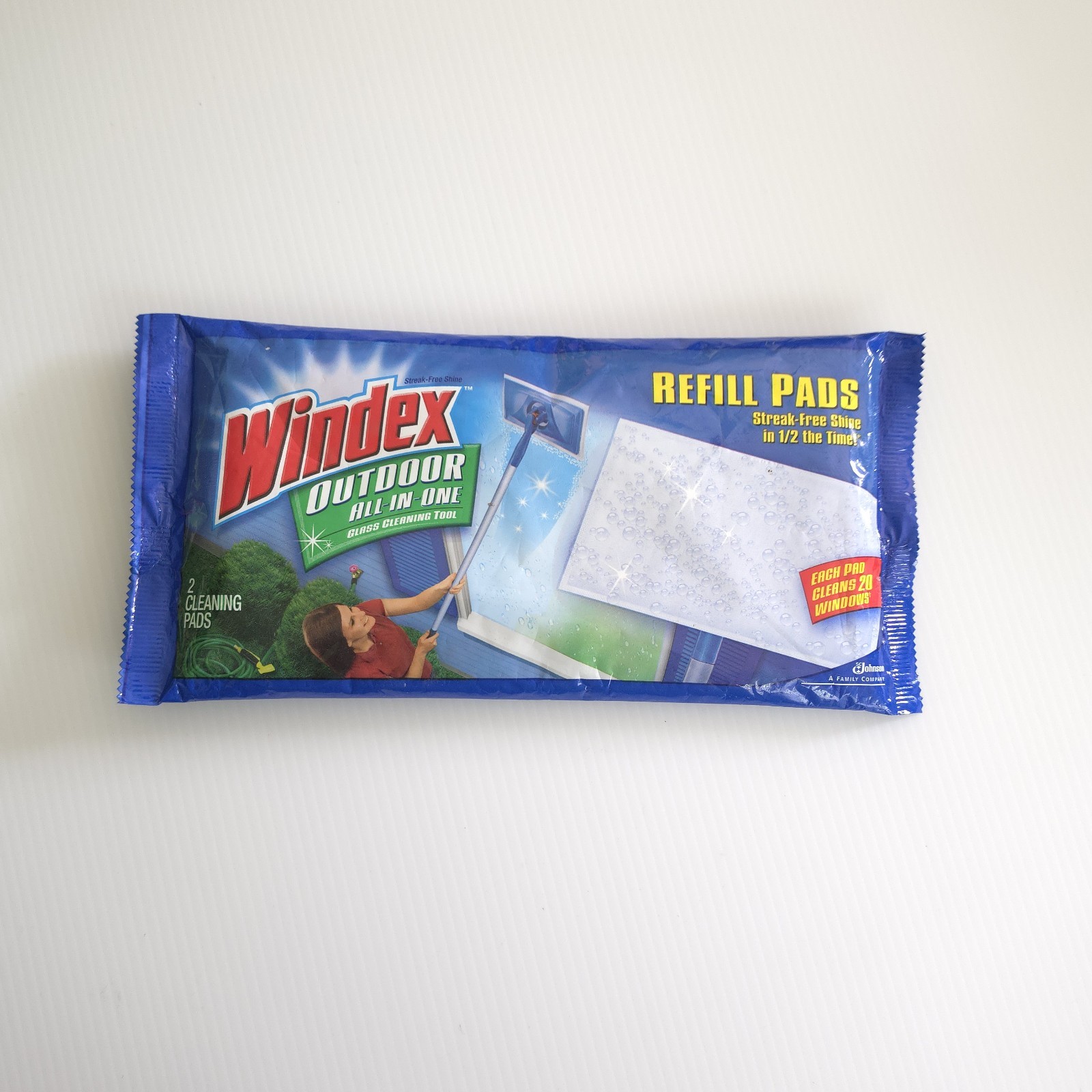 Windex Outdoor Refill Window Cleaning Pack (2 Pads) Discontinued New Sealed