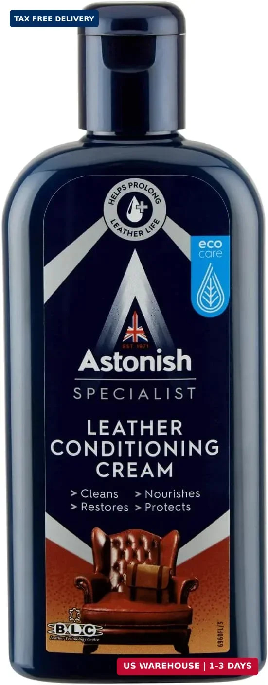 Astonish Leather Conditioning Cream 250ml – Cleaner Conditioner Polish for Car S