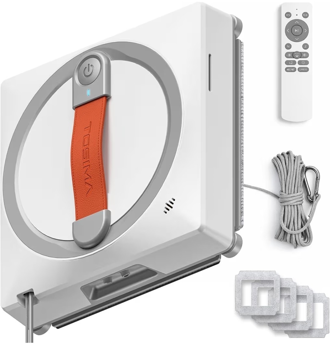 Tosima WA9C Pro Window Cleaning Robot, 3000Pa Auto Automatic anti-slip system