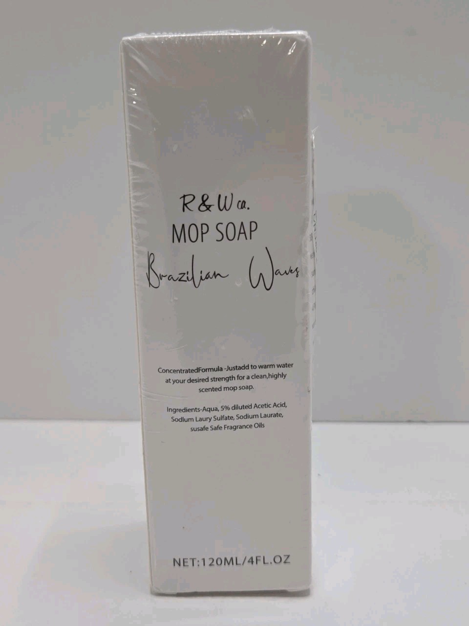 R&W Mop Soap Brazilian Waves – NEW Sealed 120ml Floor Cleaner