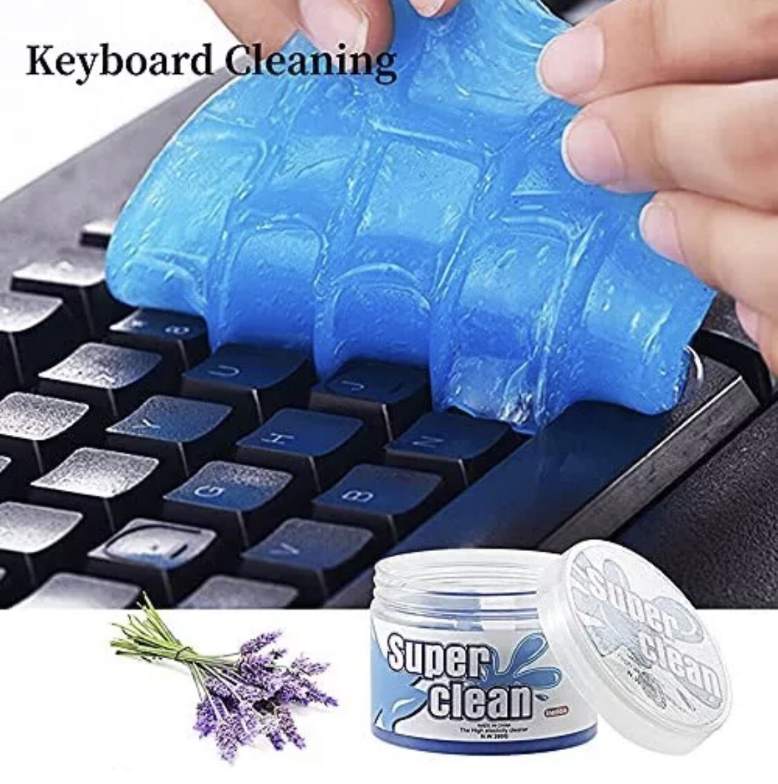 SUPER CLEAN MAGIC GEL Car & Auto Detailing, Keyboard Dust Cleaner Reusable