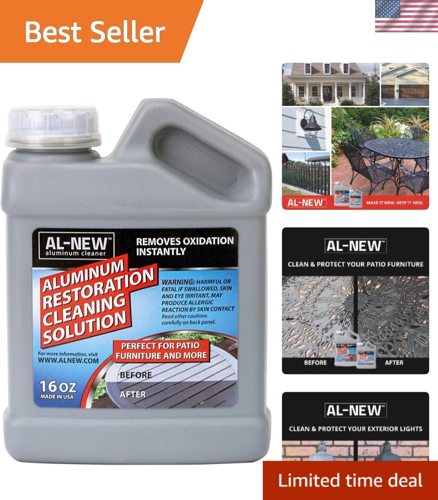 16oz Aluminum Restoration Cleaner – Revitalize Your Outdoor Furniture & Surfaces