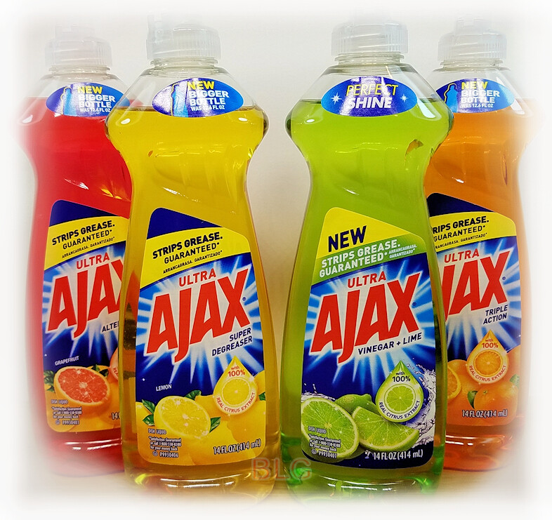 Ajax Ultra Dish Washing Detergent Liquid Soap 14oz. House Kitchen Cleaner Grease