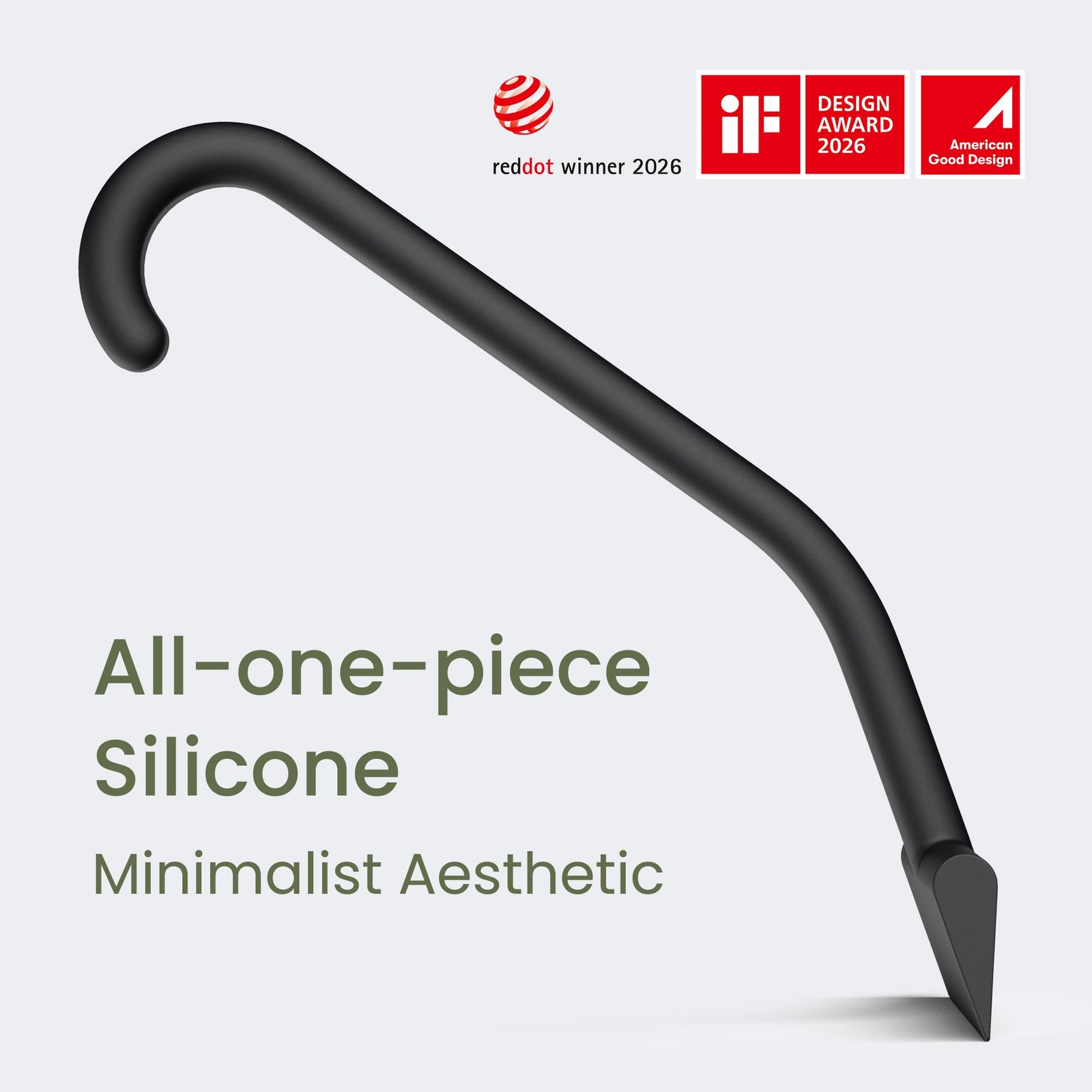 dancemoon JustHang Shower Squeegee for Glass Doors All One Piece Award Winning