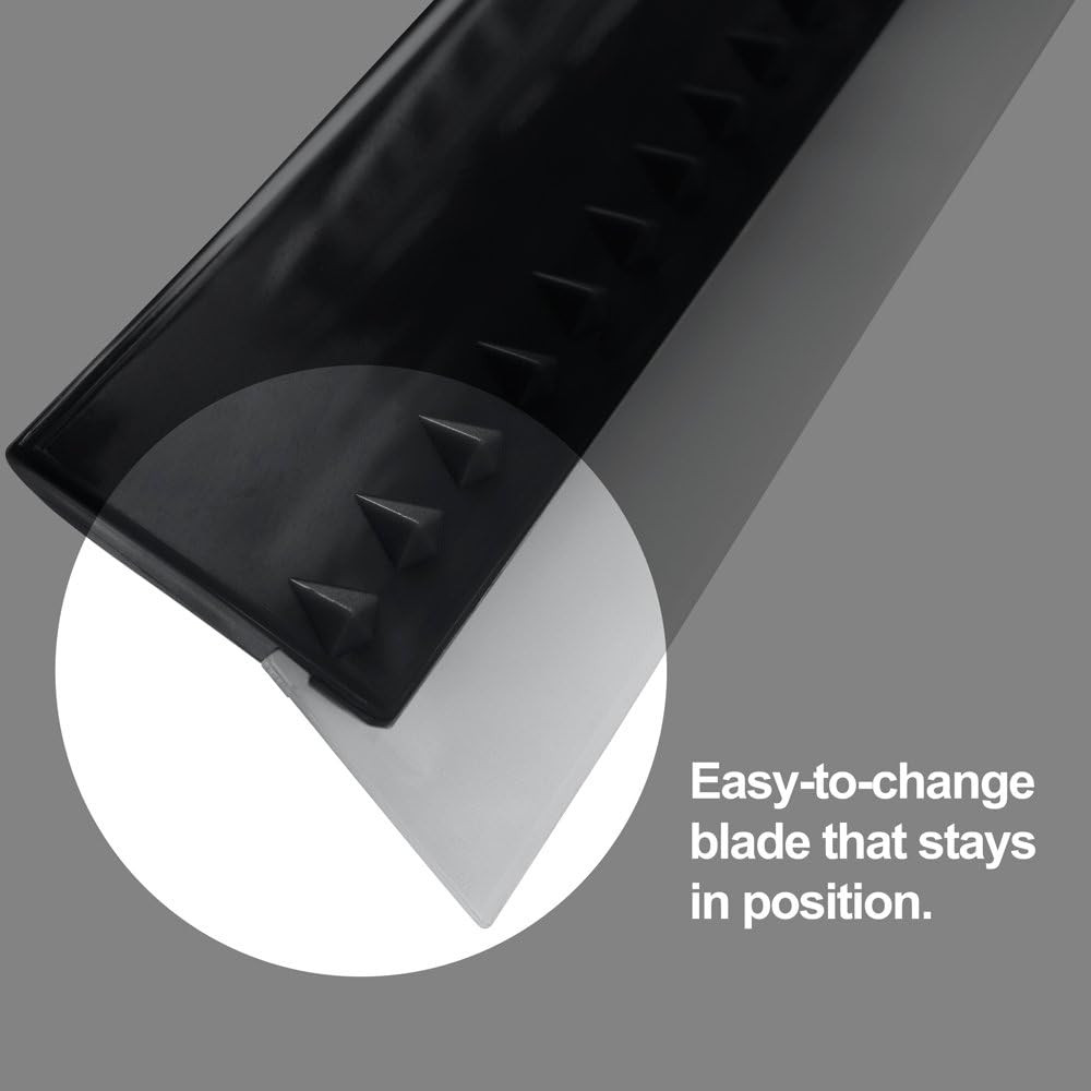 Squeegee for Shower Door, Car Windshield, and Glass Window – 2 Extra Silicone Re