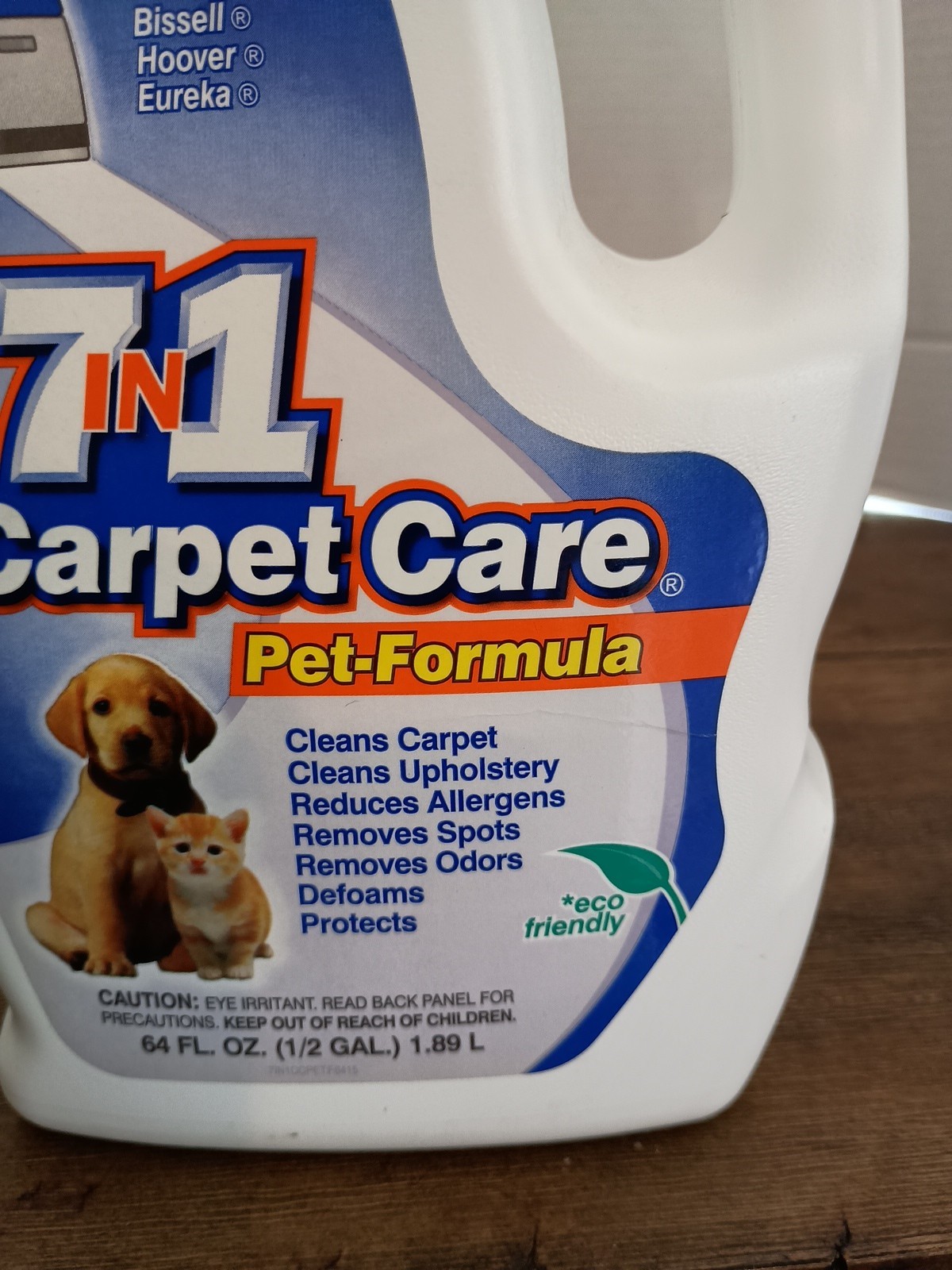 64 fl Oz. 7in1 Carpet Cleaner Pet Formula Eco Friendly Bissell Hoover Eureka