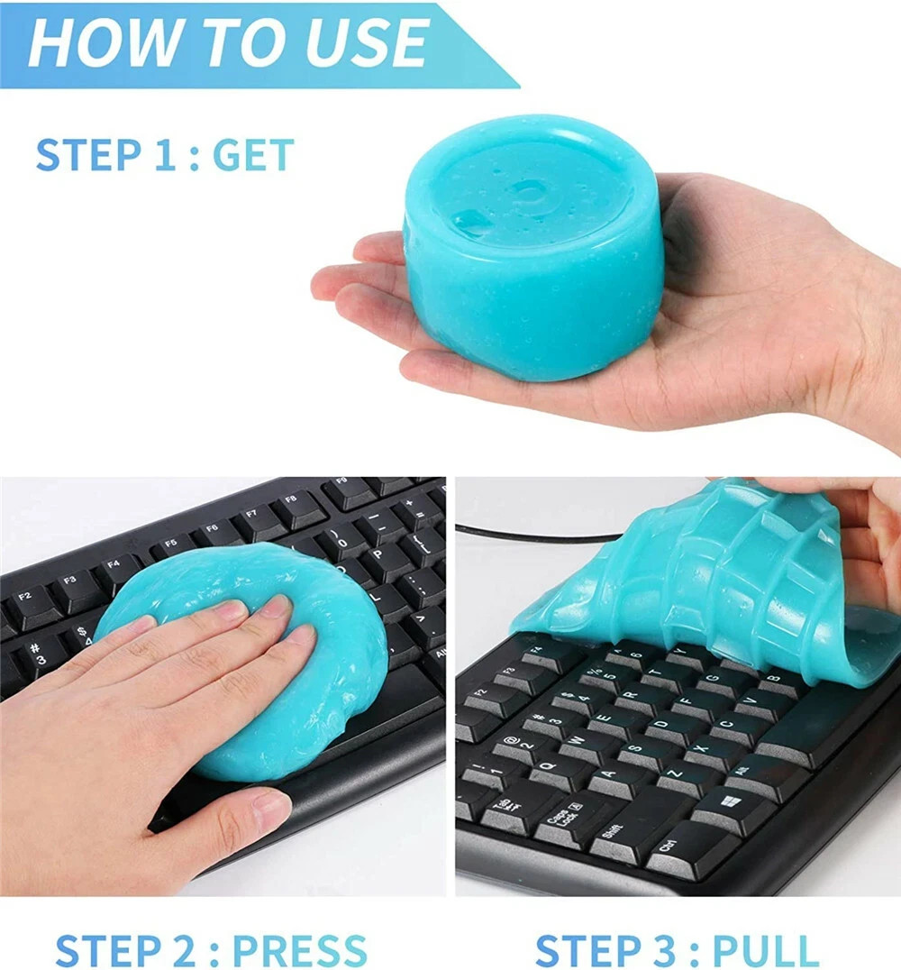 Car Interior Cleaning Gel Dust and Dirt Remover for Auto Vents and Keyboards 160