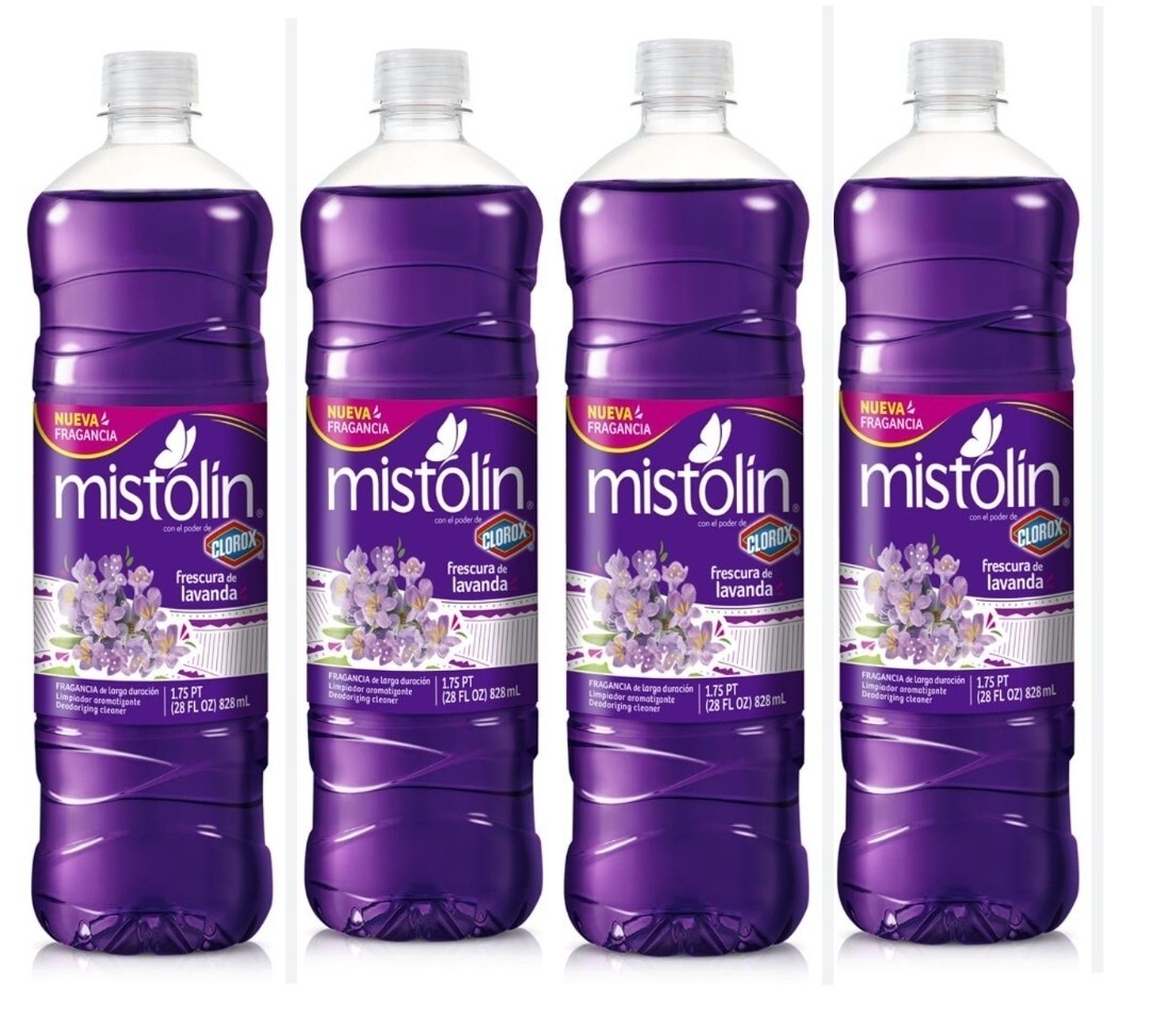 Mistolin All Purpose Cleaner Long Lasting Lavender Scent 4 Packs – 28 fl. oz.