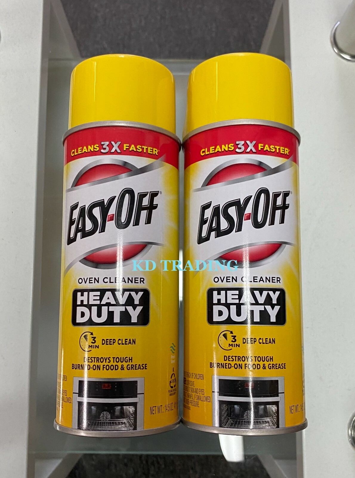 (2-pack) EASY-OFF Oven Tough Grease HEAVY DUTY CLEANER Fresh Scent ~ 3X FASTER