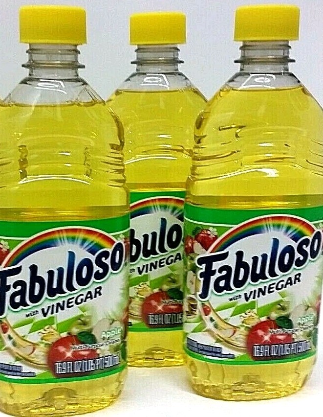 (LOT 3 Bottles) Fabuloso VINEGAR APPLE All Purpose Cleaner 16.9 oz Ea Bottle NEW