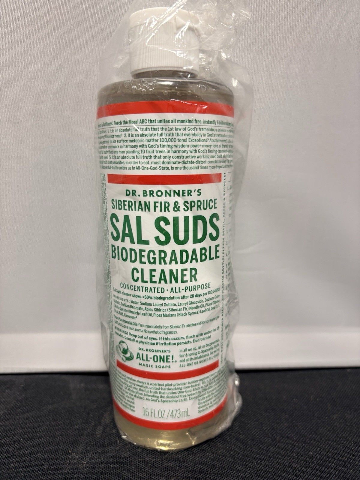 Dr. Bronner’s Siberian Fir & Spruce Biodegradable Cleaner • 32 Ounces •