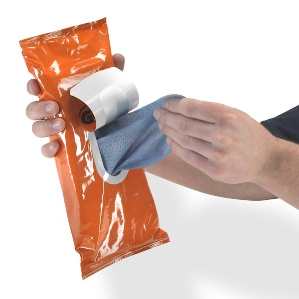 Gojo 6285-06 Wet Towels, Citrus, 10 In Length, 9 In Width, Pk6
