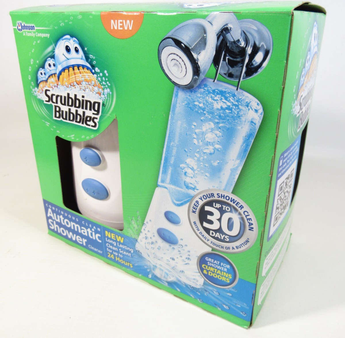 NEW Scrubbing Bubbles Automatic Shower Cleaner Bathroom 2 Button Booster Set Kit