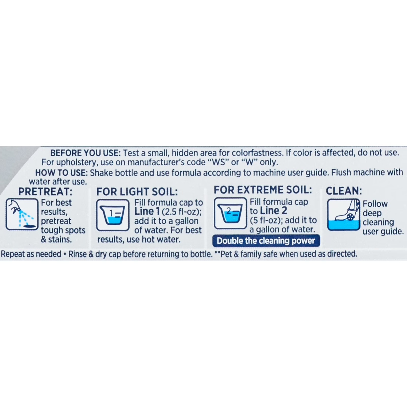 2 packBottles Advanced Pro Max Clean + Protect Deep Cleaning Carpet, 50 oz, 70E1