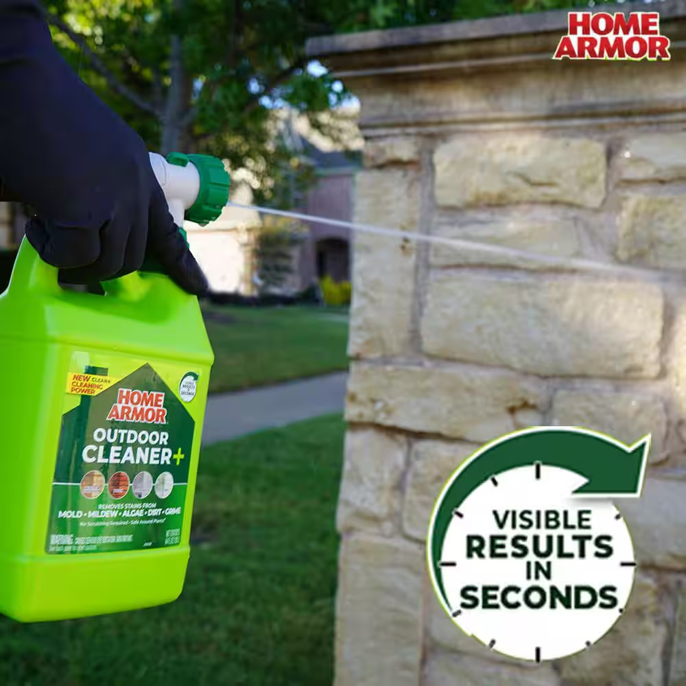 64 Oz. Liquid Outdoor Multiple Surface Cleaner Removes Algae Dirt Grime (1 Pack)