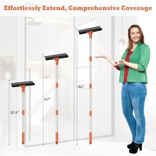 Floor Squeegee for Concrete Floor,18″ Large Heavy Duty Squeegee for Floor