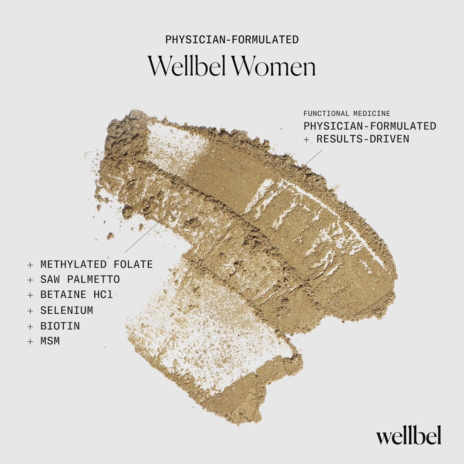 WELLBEL Women Clean Supplement for Hair, Skin, and Nails, Vegan, Gluten Free a