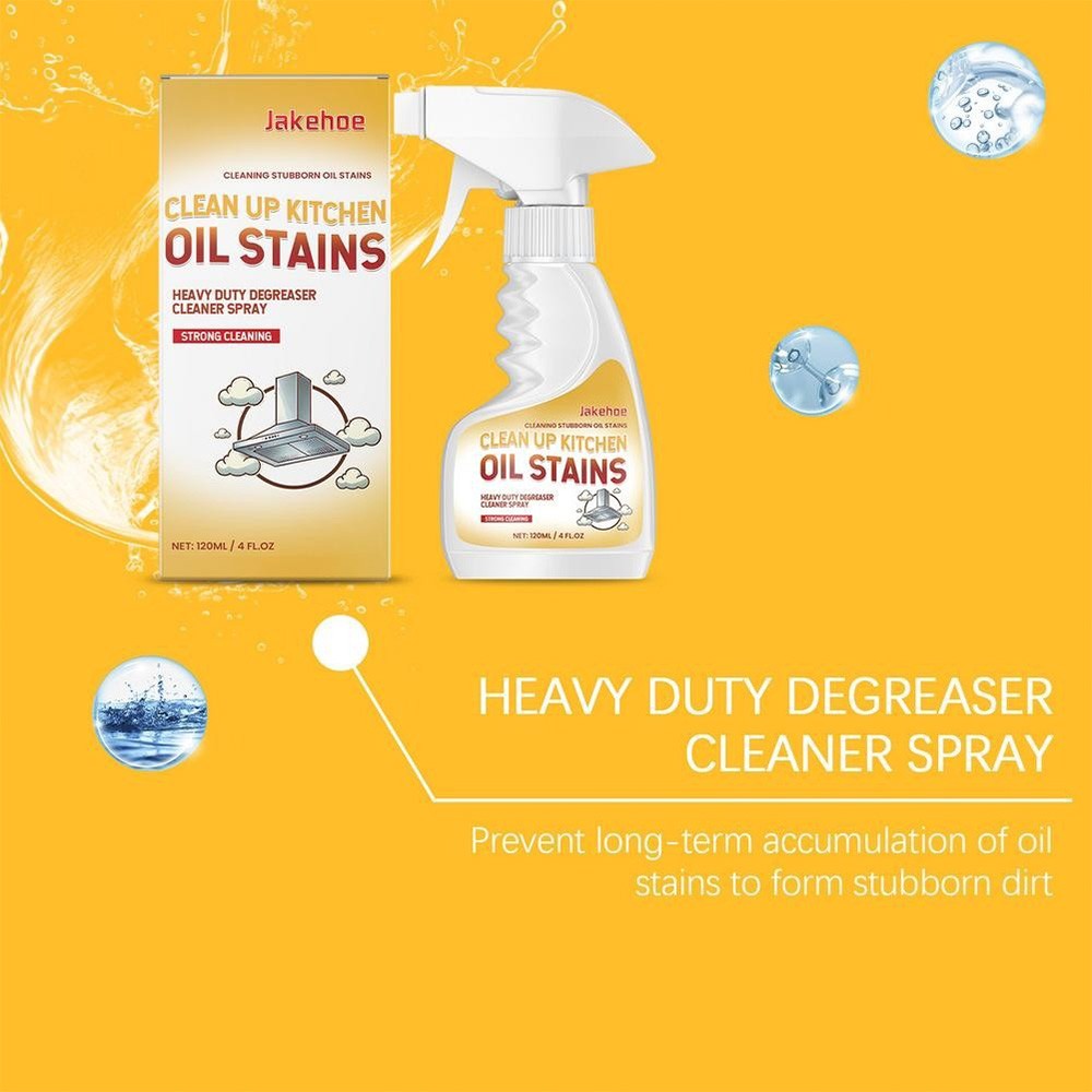 120ml Clean Kitchen Oil Stains Spray, Kitchen Heavy Oil Cleaning Agent