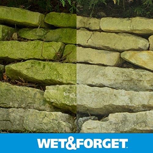 Wet & Forget Moss Mold Mildew Algae Cleaner 64oz Outdoor MultiSurface