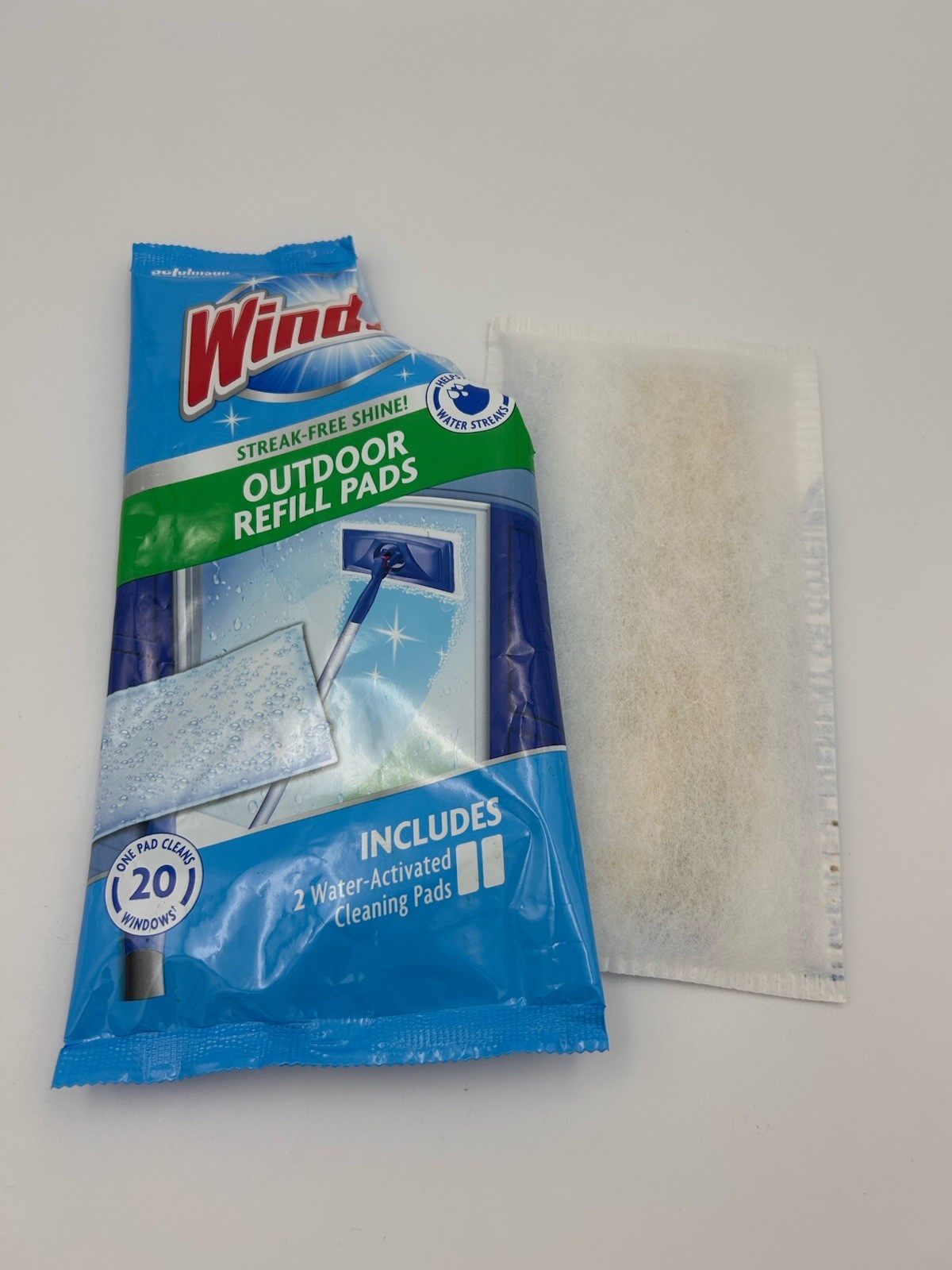 Opened Windex Outdoor All In One Glass Cleaning Refill 1 Pad Discontinued