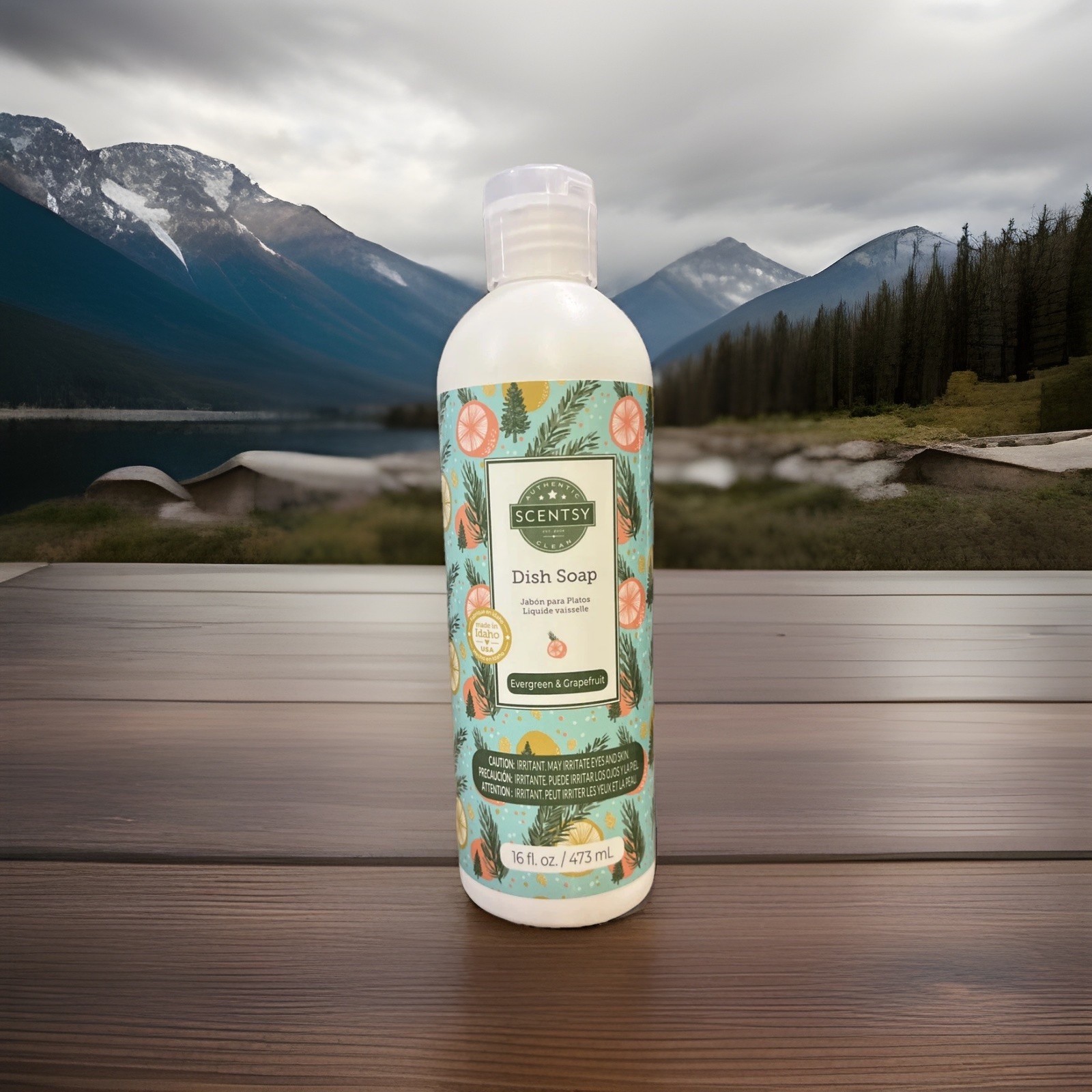Scentsy Dish Soap Evergreen and Grapefruit – 16 fl oz / 473 ml