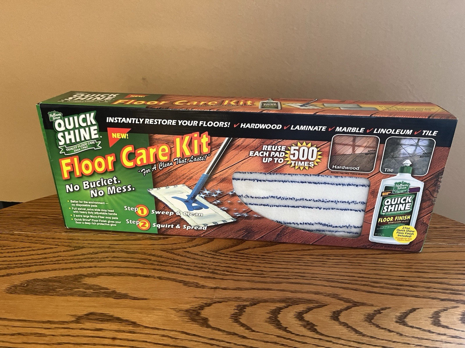 HOLLOWAY HOUSE QUICK SHINE FLOOR CARE KIT BRAND NEW IN BOX!