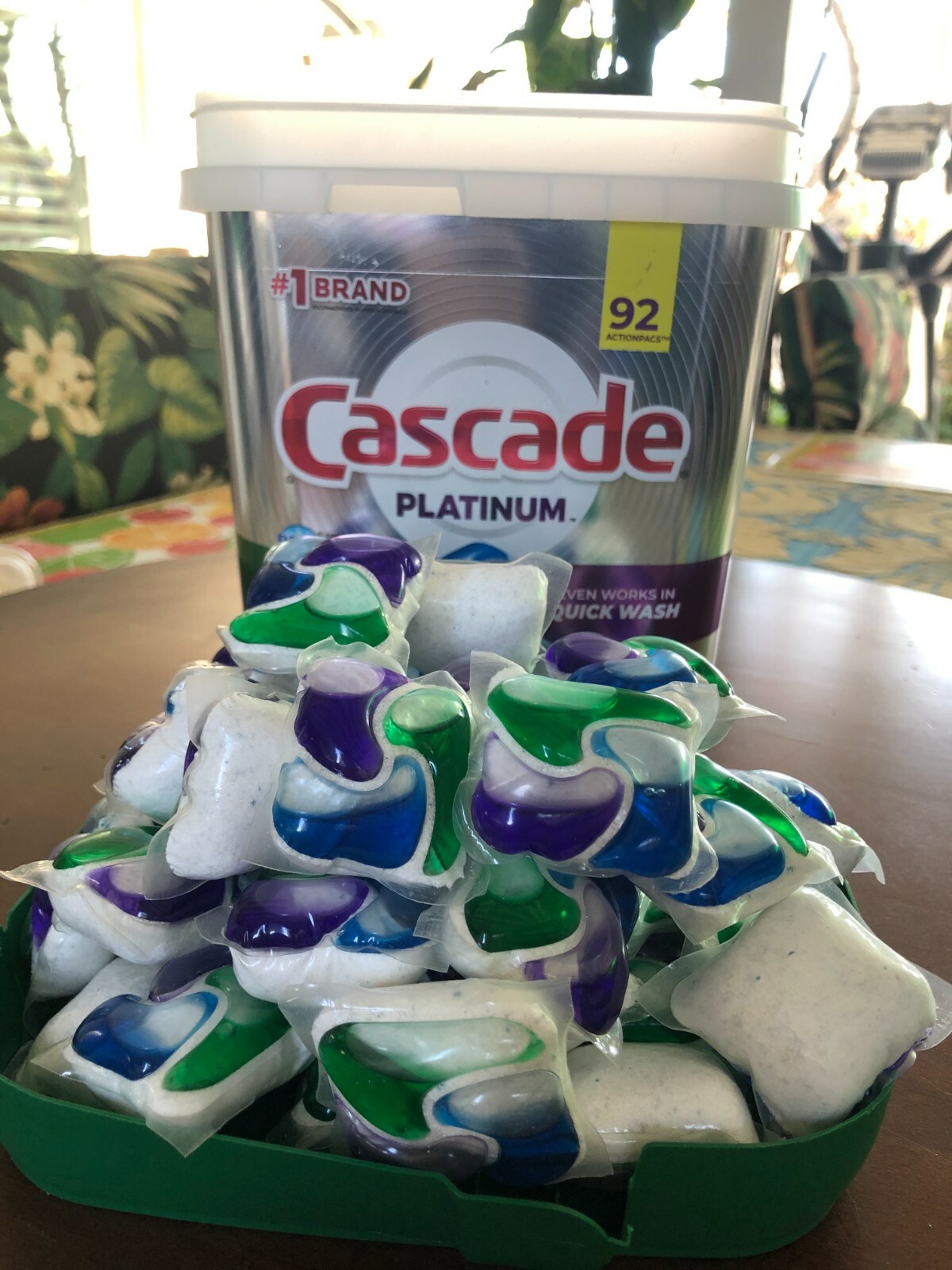 Cascade Platinum ActionPacs Dishwasher Detergent – 92 Count Fresh Scent
