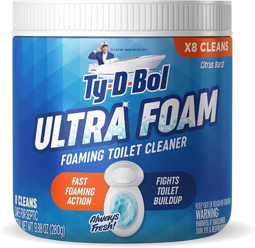 Ultra Foam Toilet Bowl Cleaner – Provides Up to 8 Cleans – Citrus Scent – Fights