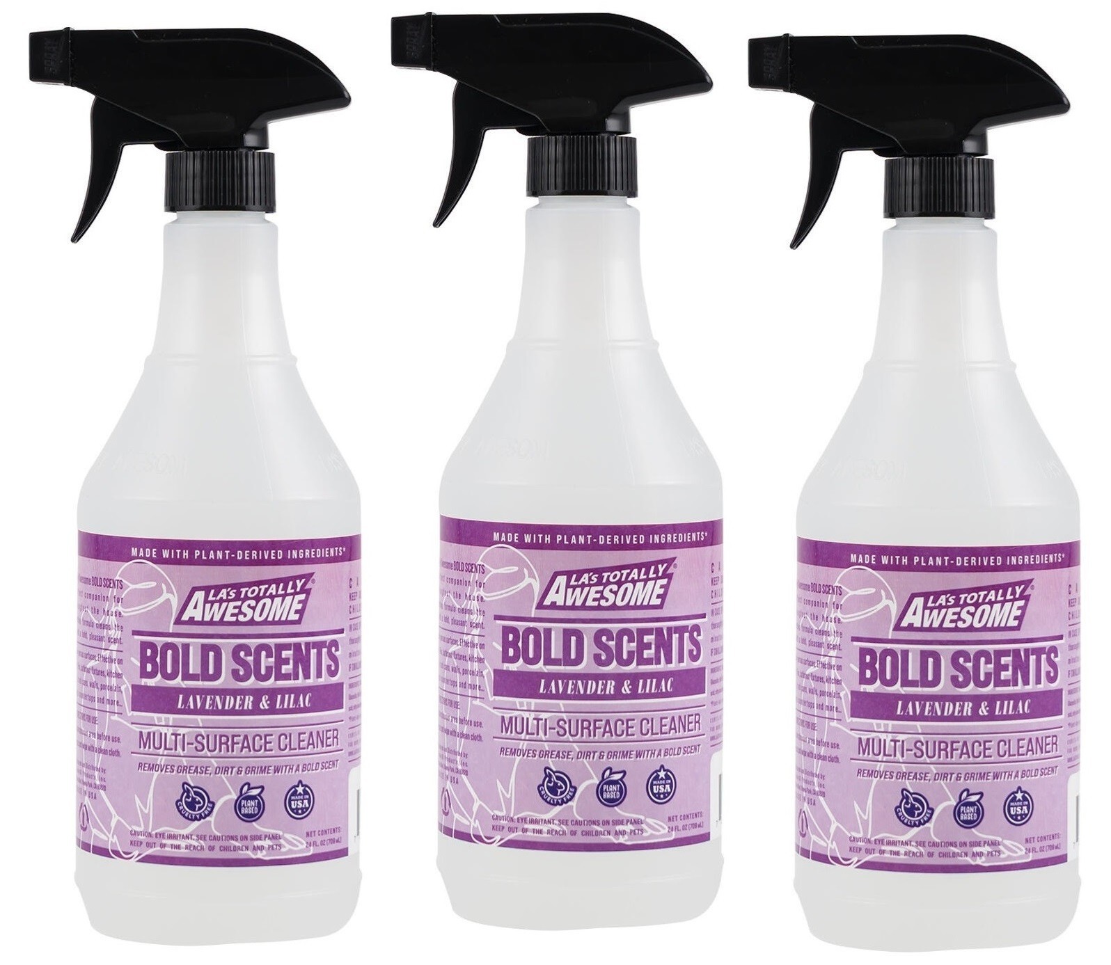 3 PACK- LA’s Totally Awesome Plant-Based Cleaner For Dirt, Grease & Grime 24 Oz.
