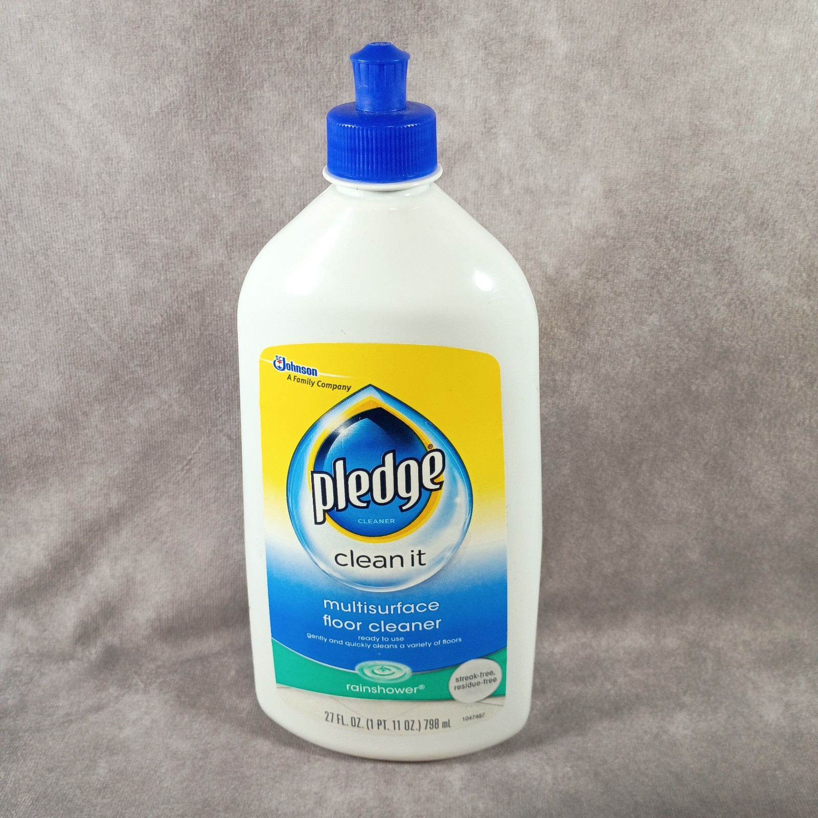 Pledge Clean It Multisurface Floor Cleaner Rainshower 27 Fl Oz, ~80+% Full