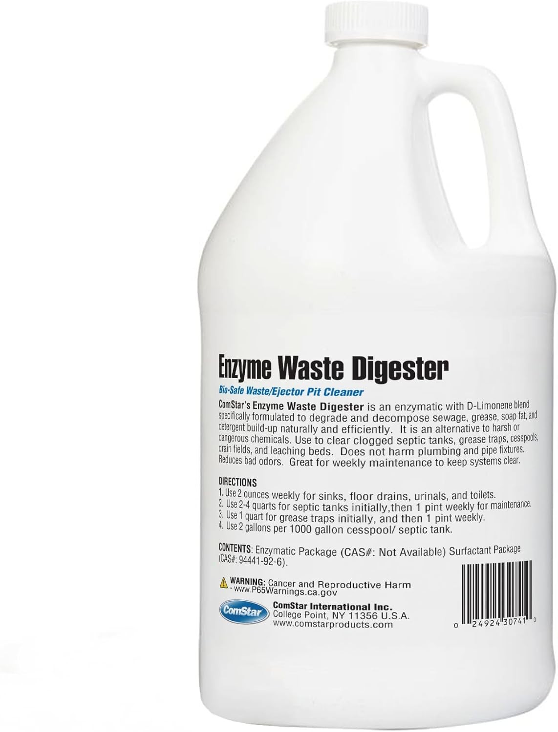 ComStar Enzyme Waste Digester, 1 Gal for grease traps & septic systems