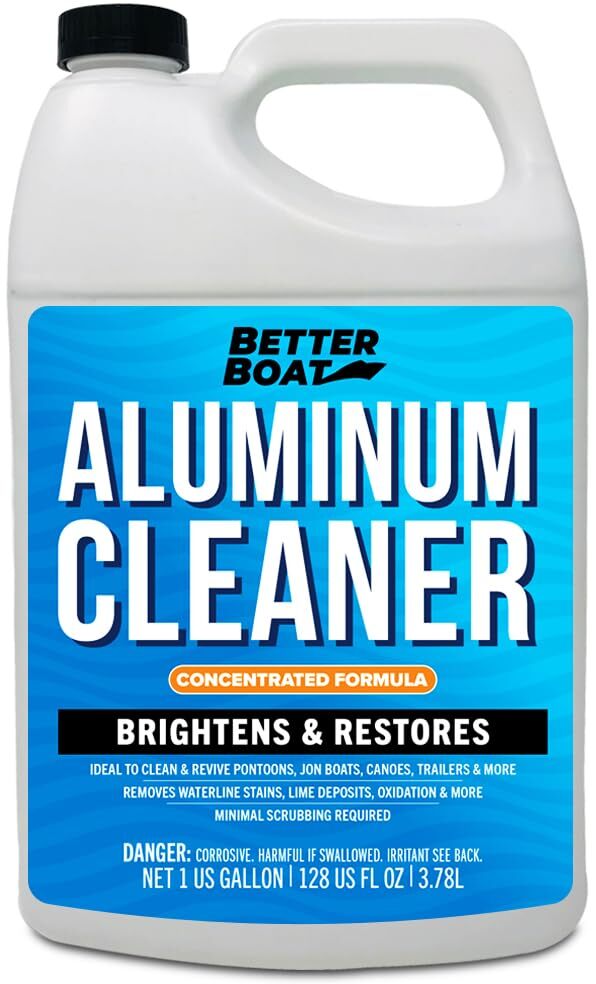 Aluminum Cleaner & Brightener & Restorer Aluminum Pontoon Cleaner Jon Boat and