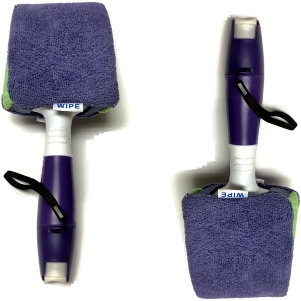 2 – WipeOut All-in-One Wet & Dry Microfiber Cleaner Tool with Spray Bottle Combo