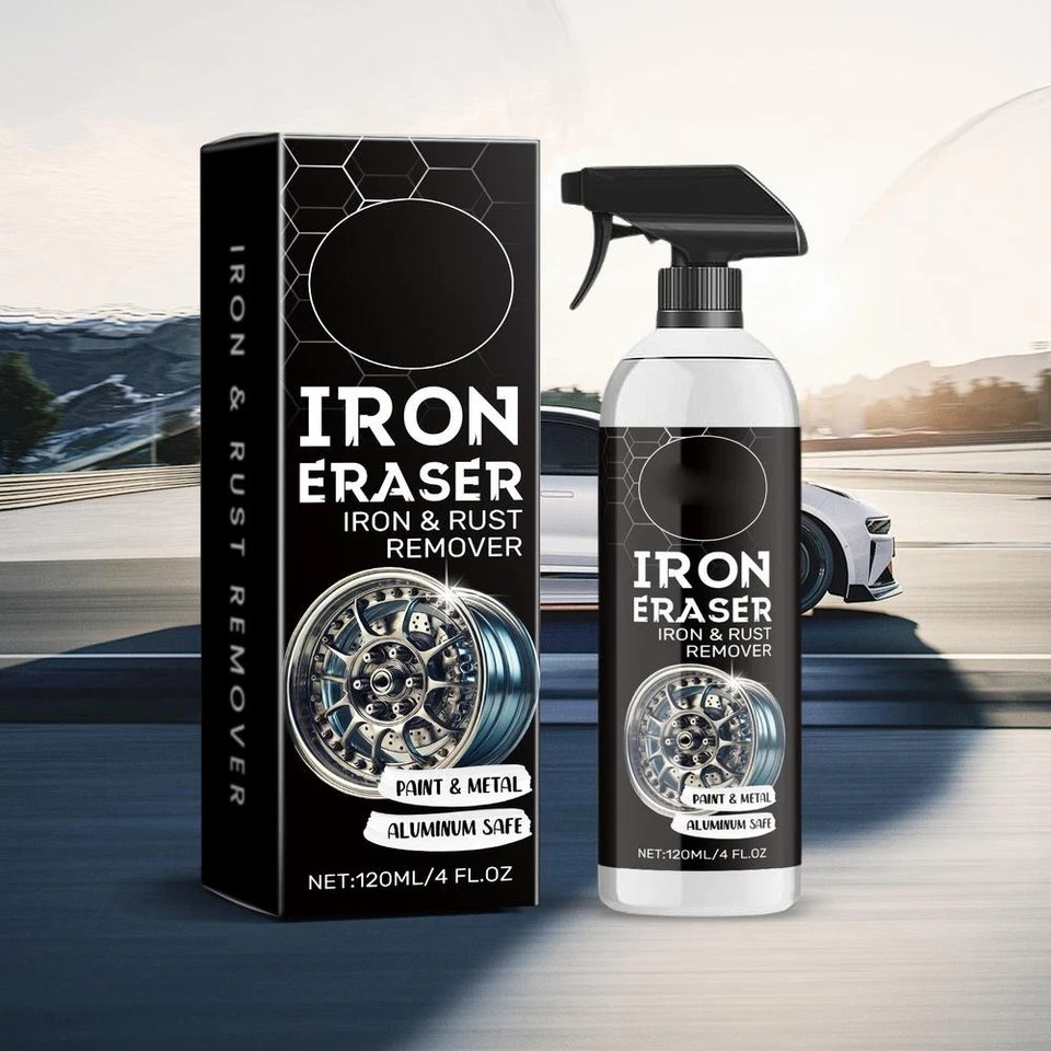 Iron Eraser Rust Remover Spray, Car Wheel Paint Brake Dust Fast Cleaner 120ml /