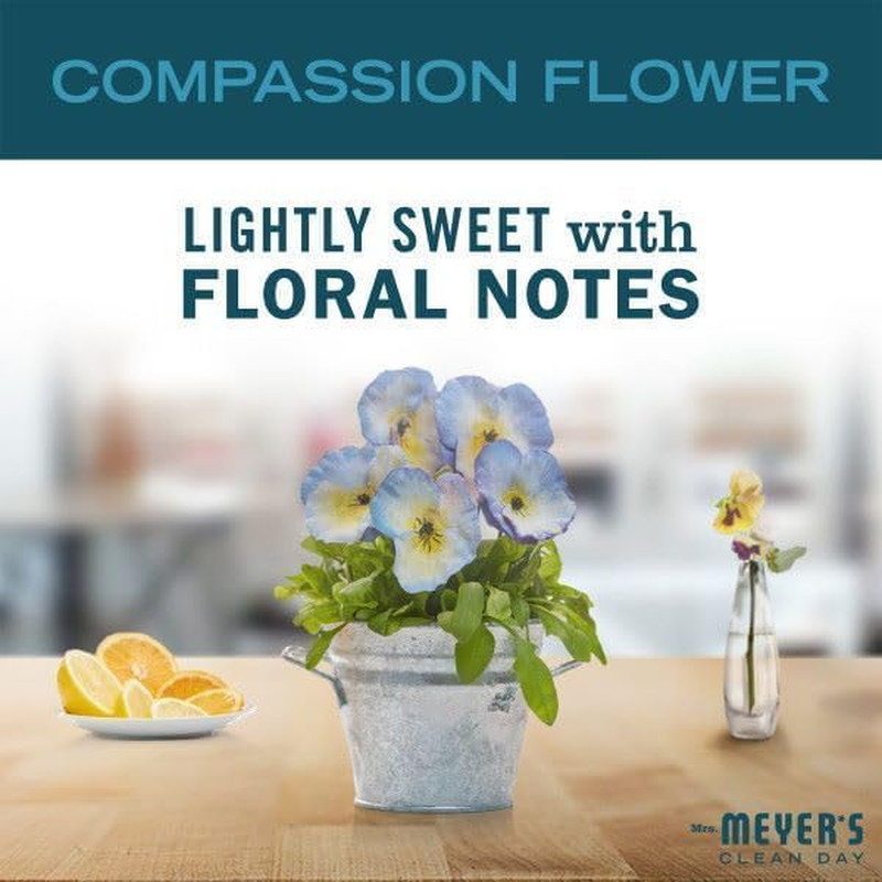 MRS. MEYER’S CLEAN DAY Liquid Dish Soap Refill, Compassion Flower, Packaging