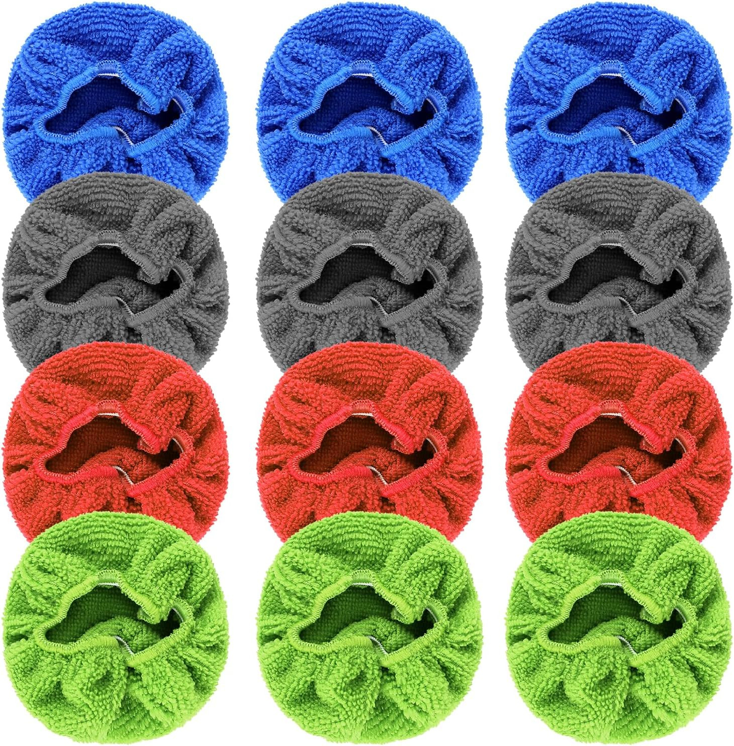 12PCS Car Windshield Cleaning Tool Bonnets, Microfiber Cleaning Cloth for Win…