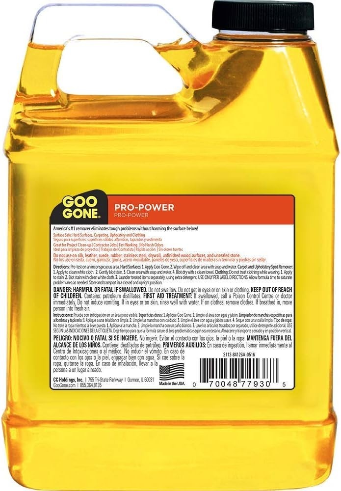 Pro-Power – Professional Strength Adhesive Remover – 32 Fl. Oz. Jug
