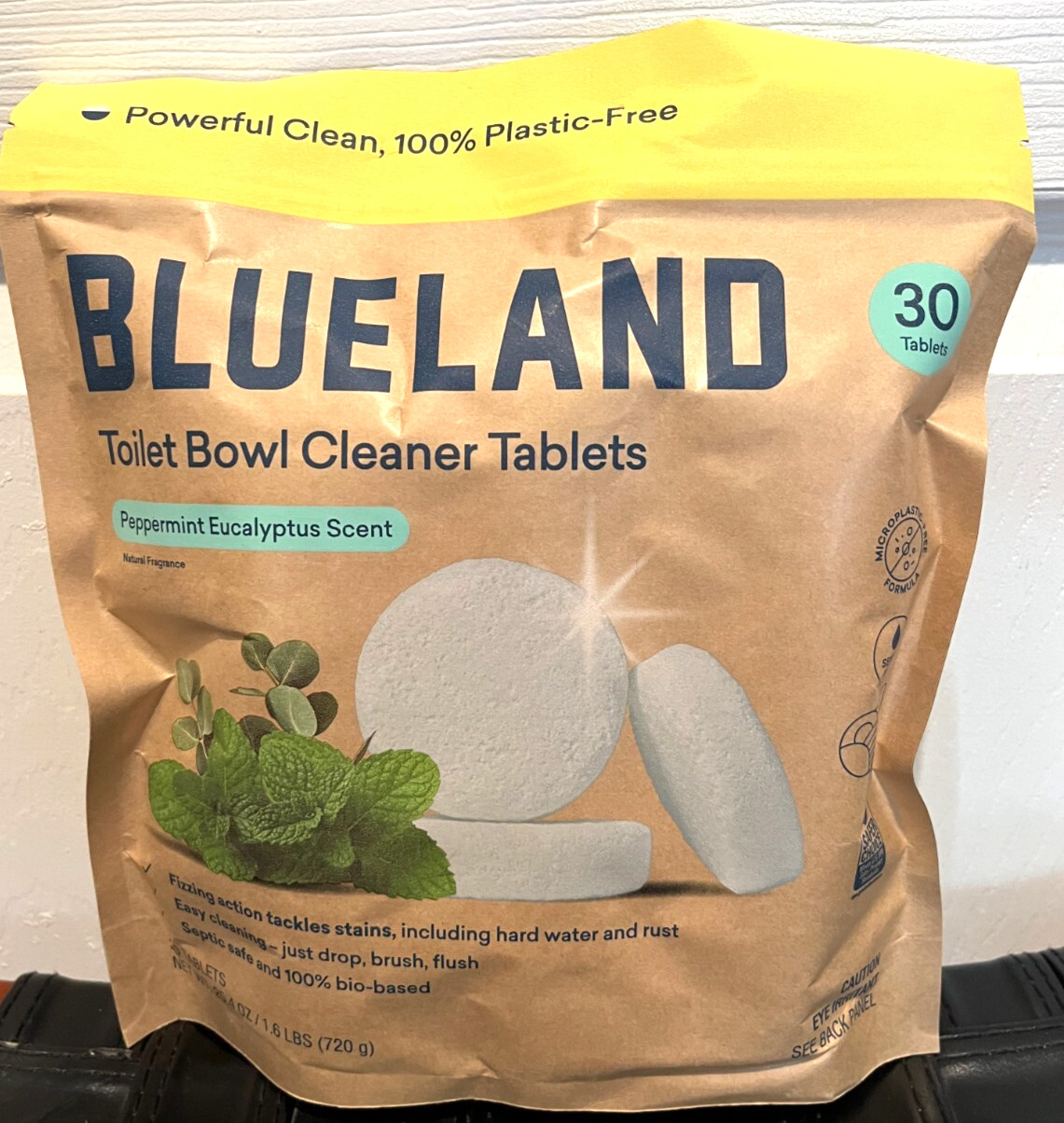 BLUELAND Toilet Bowl Cleaner Peppermint Eucalyptus 30 Tablets