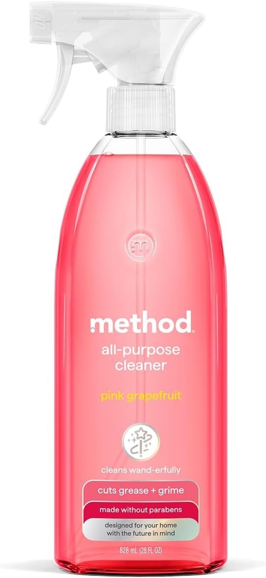 Method All-Purpose Cleaner Spray, Pink Grapefruit – Cuts Grease & Grime 28 fl oz