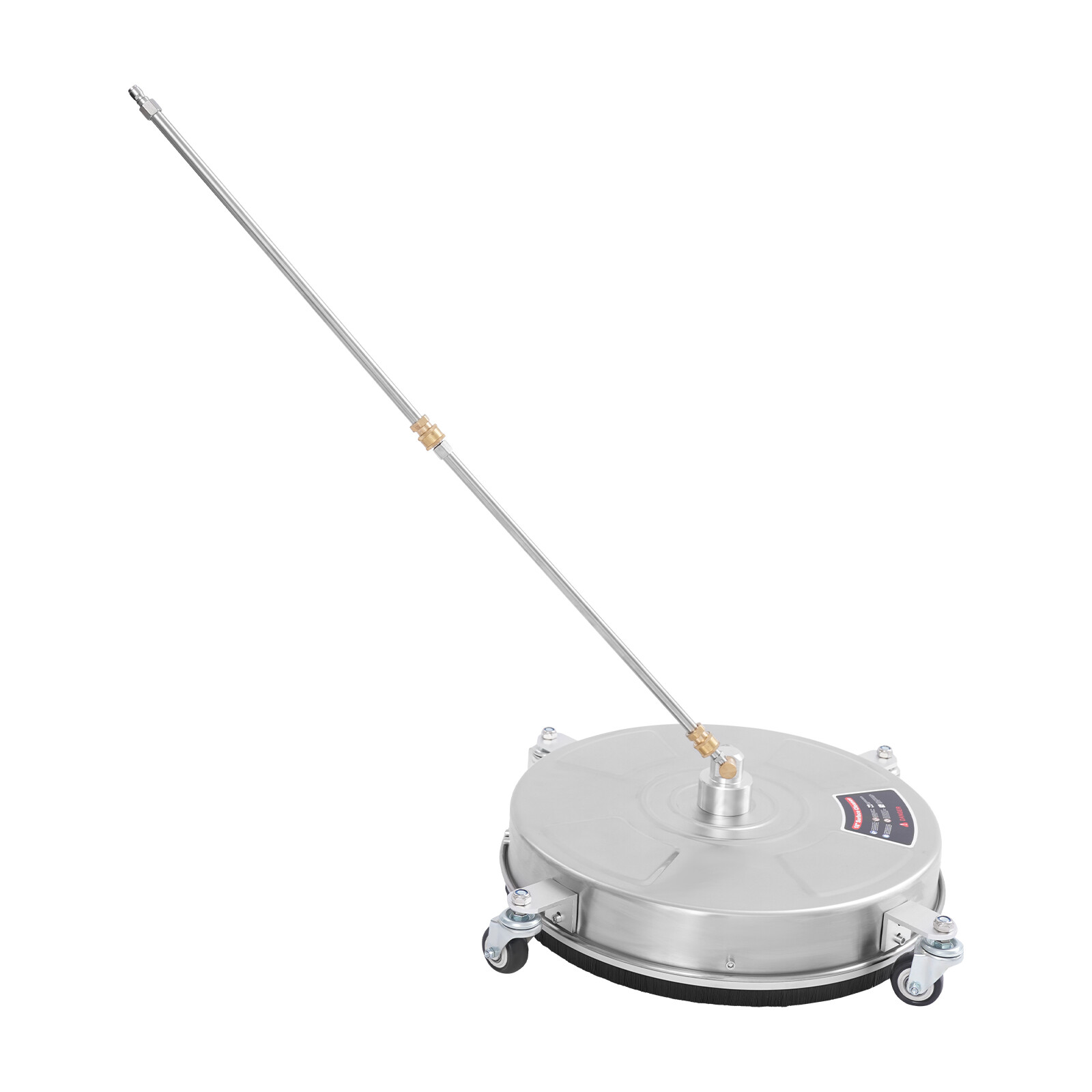 Modern 18-inch Surface Cleaner Stainless Steel Surface Cleaner with 4 Wheels NEW