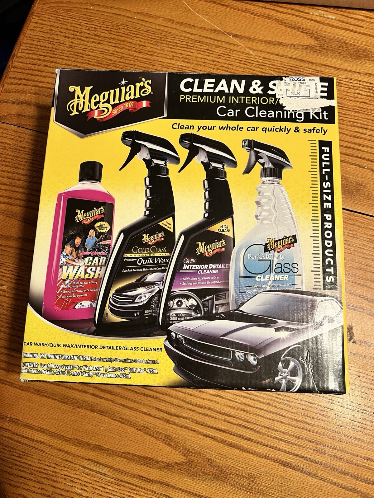 Meguiar’s Clean & Shine Premium Interior/Exterior Starter Car Cleaning Kit –