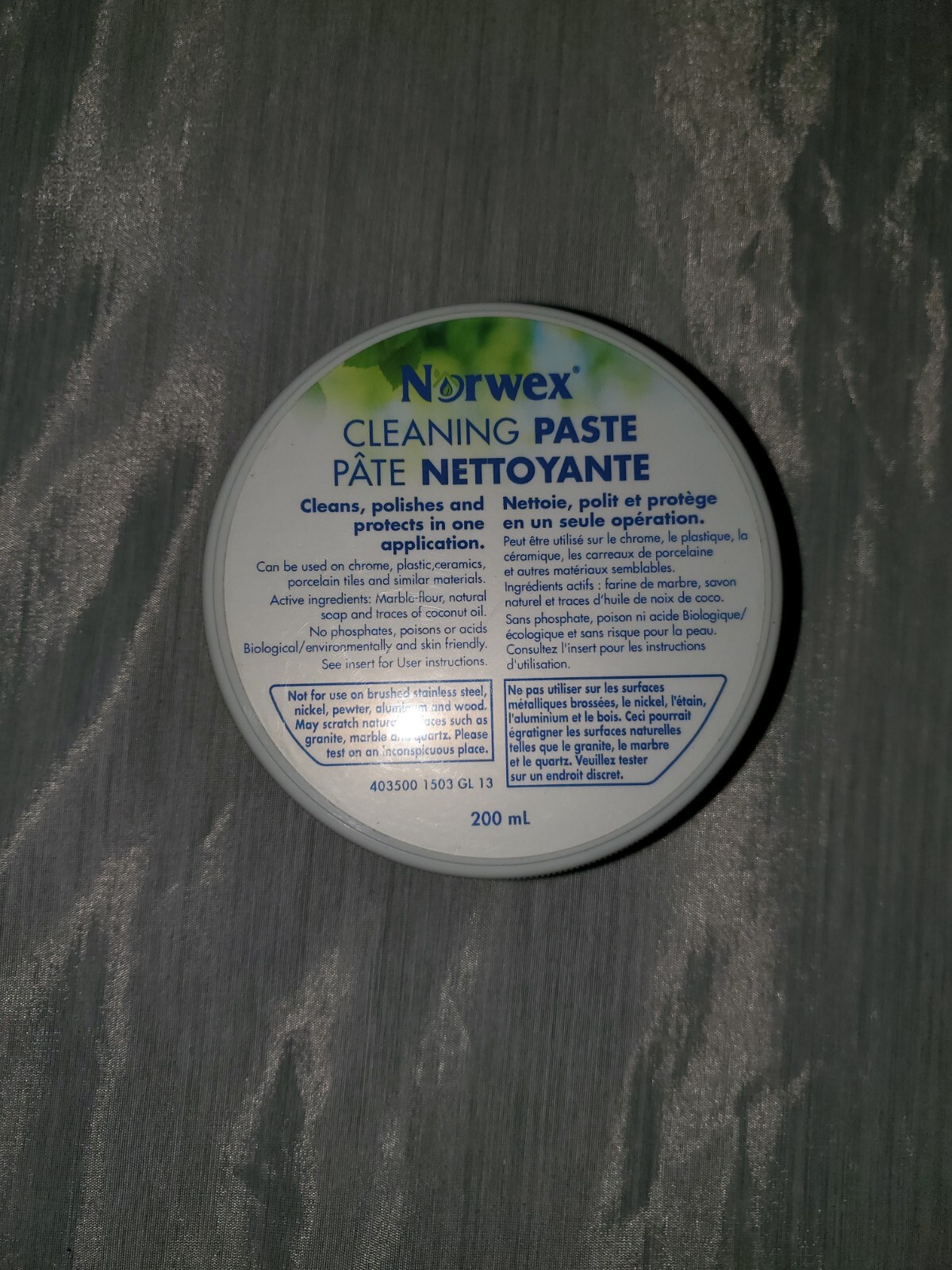 Norwex Cleaning Paste 200 mL / 6.76 oz – New! Cleanse, Polishes, Protects