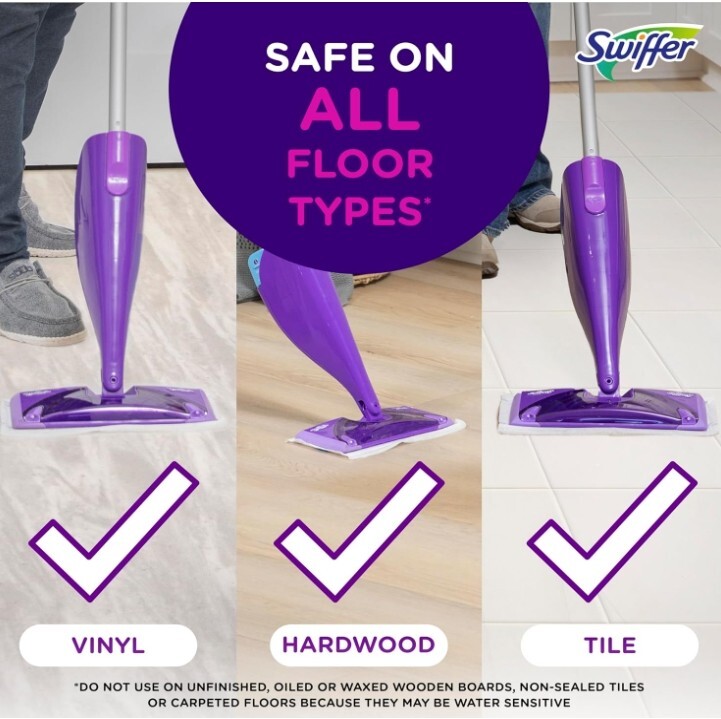 Swiffer WetJet Floor Cleaner Refill, Lavender Scent, 1.25L-42.2 Fl Oz, Pack of 2