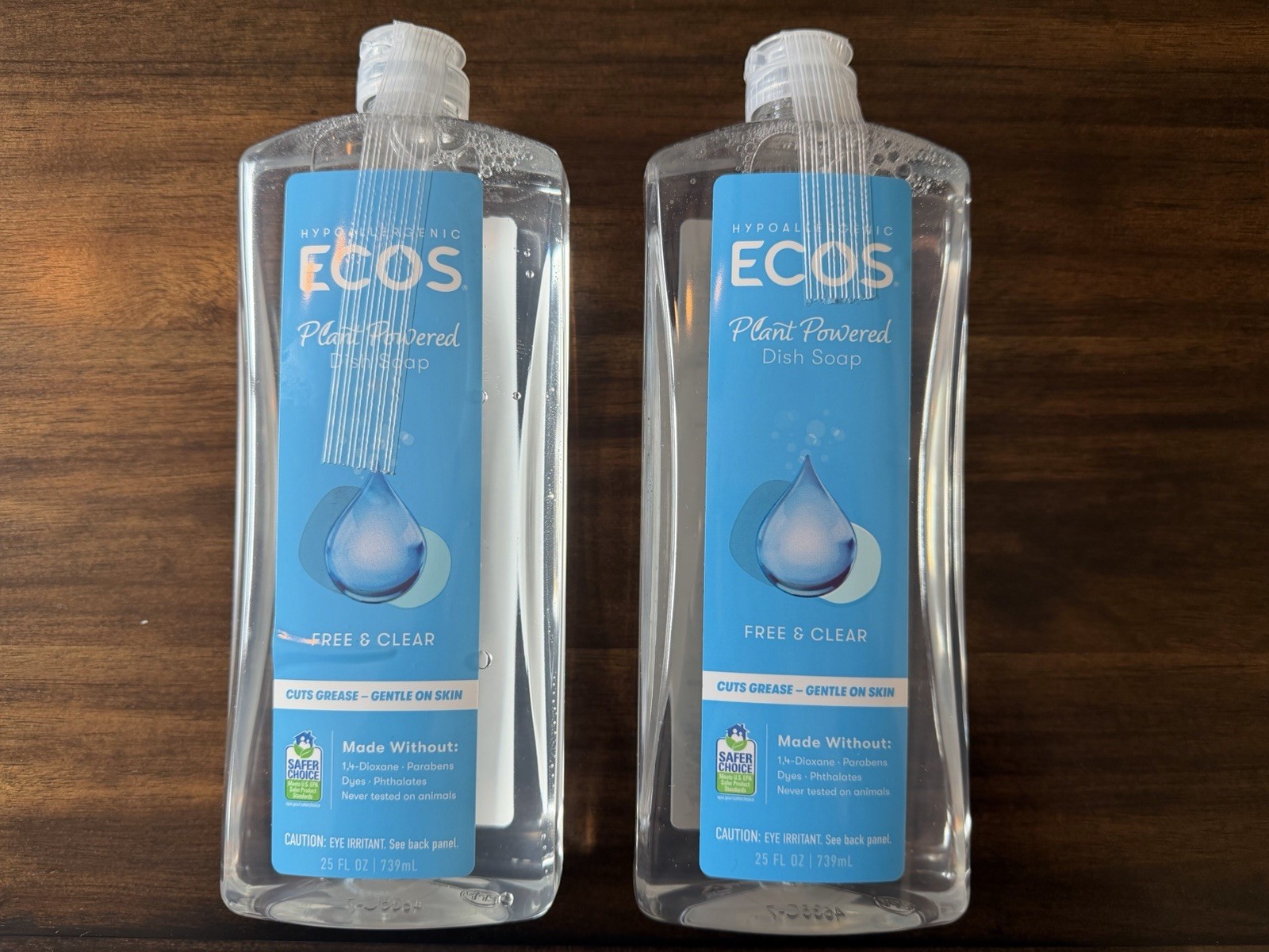 2 Pack ECOS Hypoallergenic Plant Powered Dish Soap