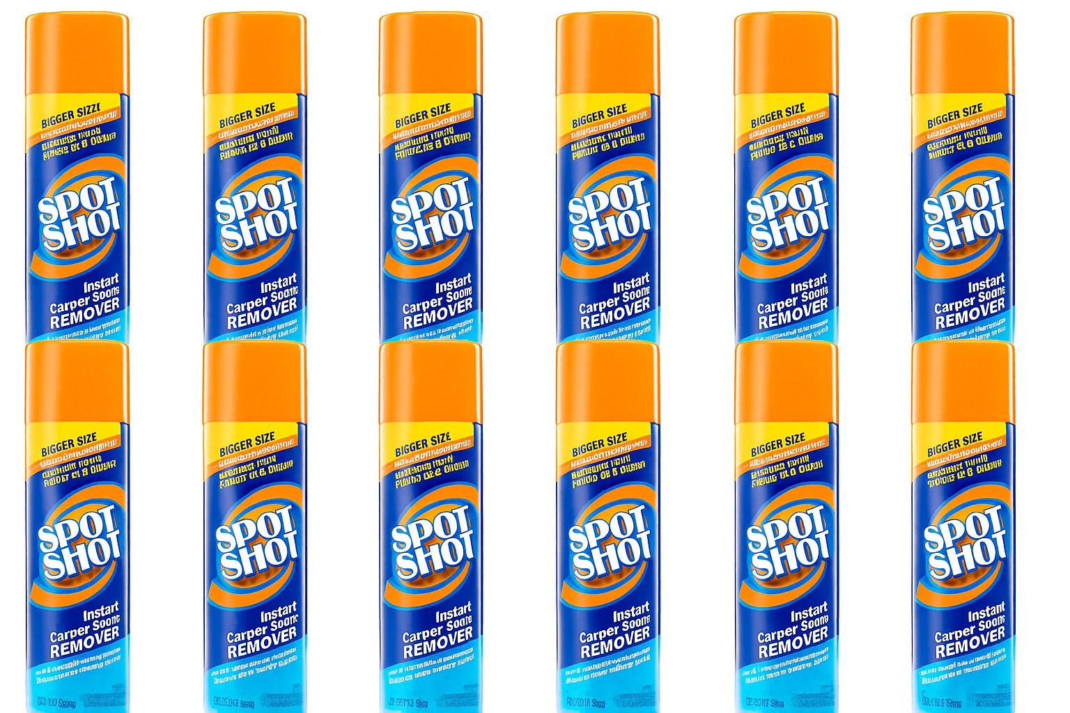 Lot of 12: Spot Shot Instant Carpet Stain Remover Aerosol, 21 oz. Cans