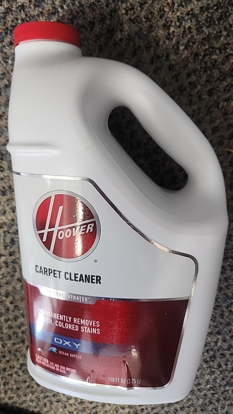 Hoover Oxy Carpet Cleaner Solution 1 gal, Ocean Breeze Scent/2X concentrated