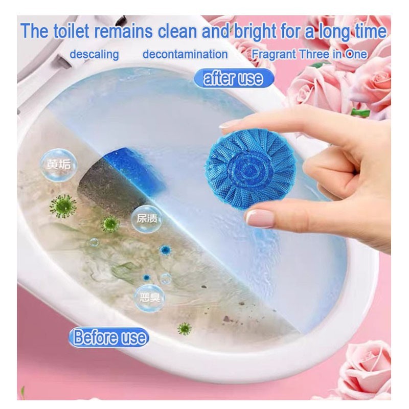 Toilet Cleaning Tablets – Deep Stain Removal&Long-Lasting Freshness,Ocean Fresh