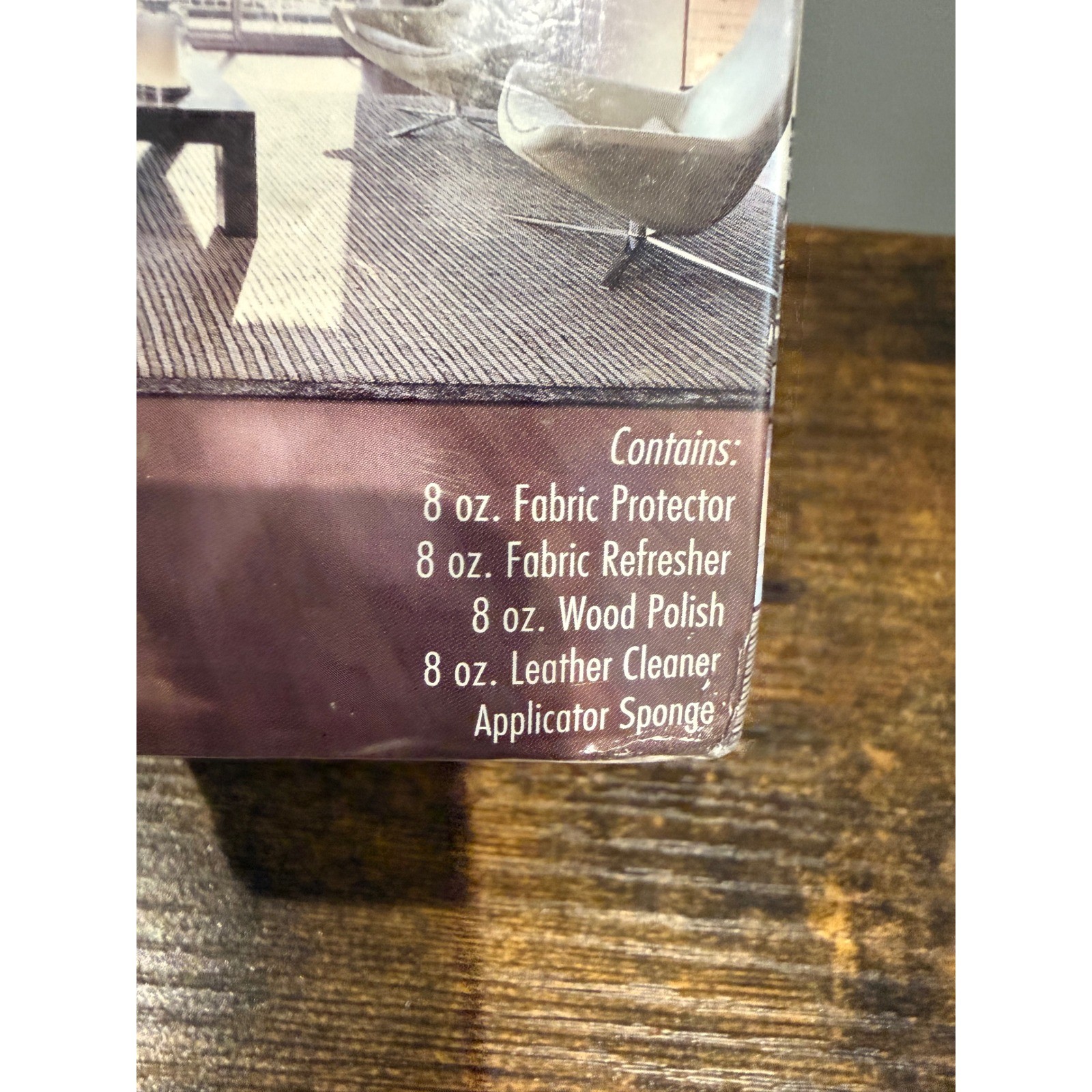 Furniture Care Protection 5 Piece Kit Fabric Leather Wood Cleaner Polish NEW