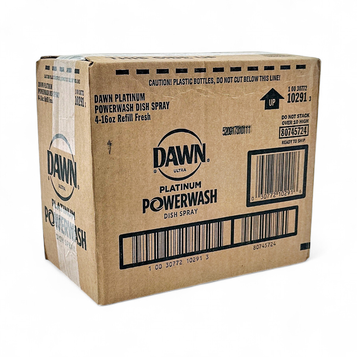 Dawn Ultra Platinum Powerwash Dish Spray Fresh Clean Refill 4-Pack 16oz Refill