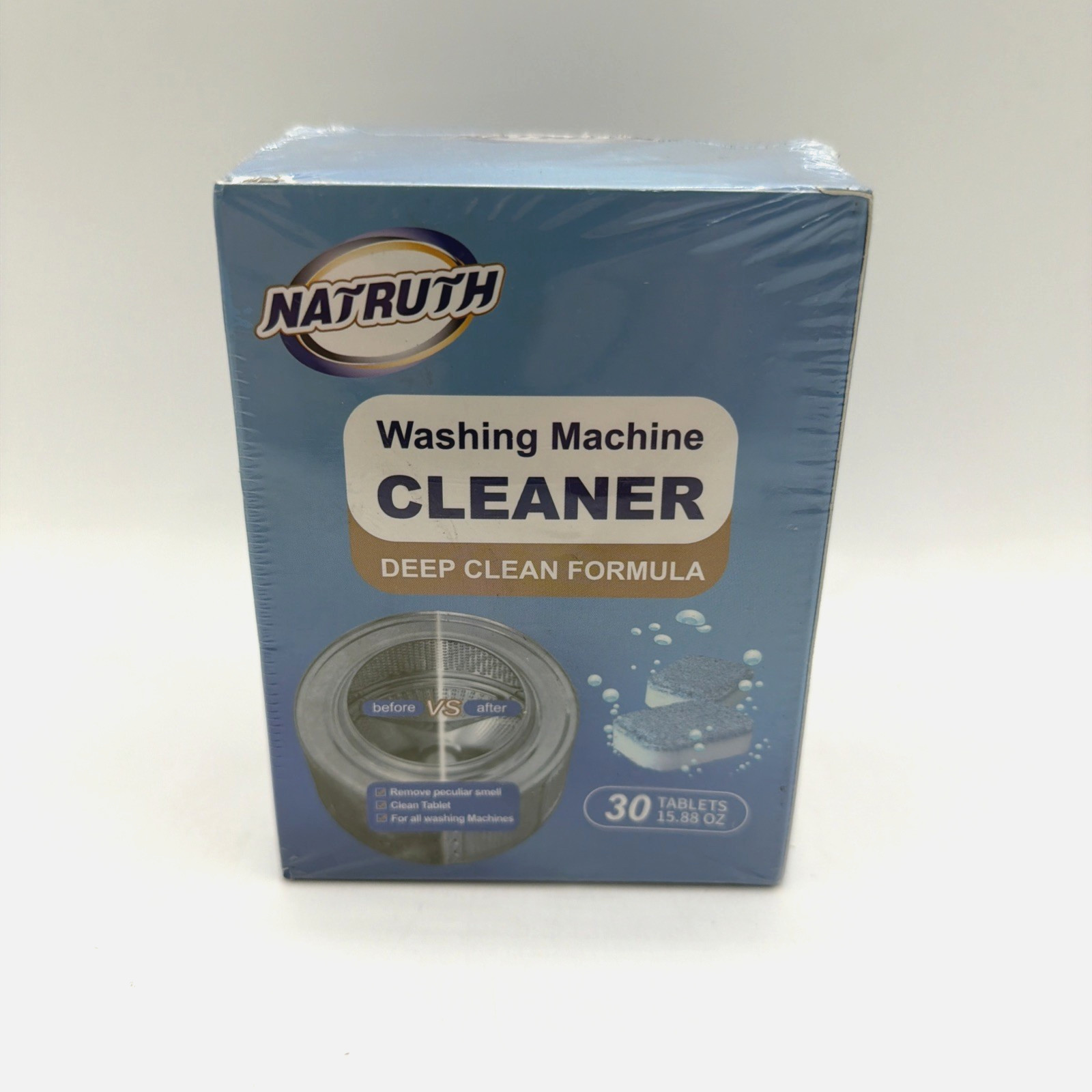 Natruth Washing Machine Cleaner Active Oxygen Effervescent Tablets 30 Tablets